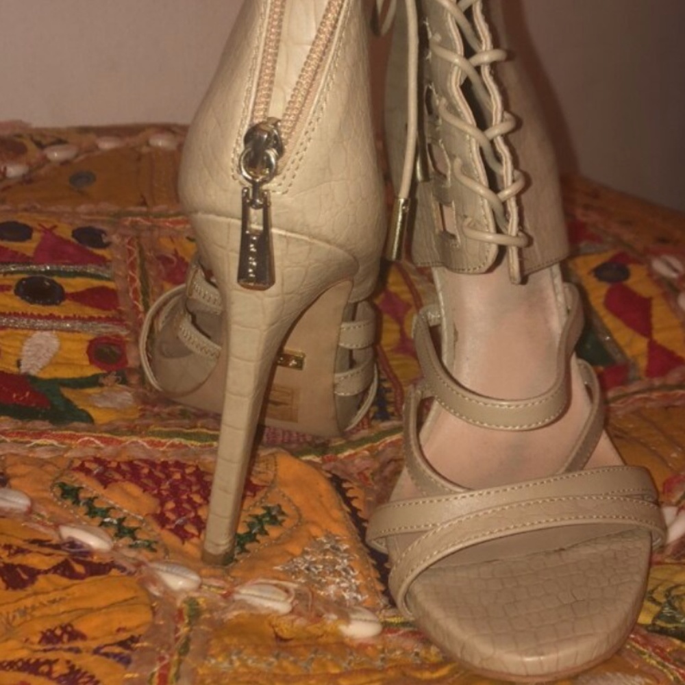Tan bebe heels